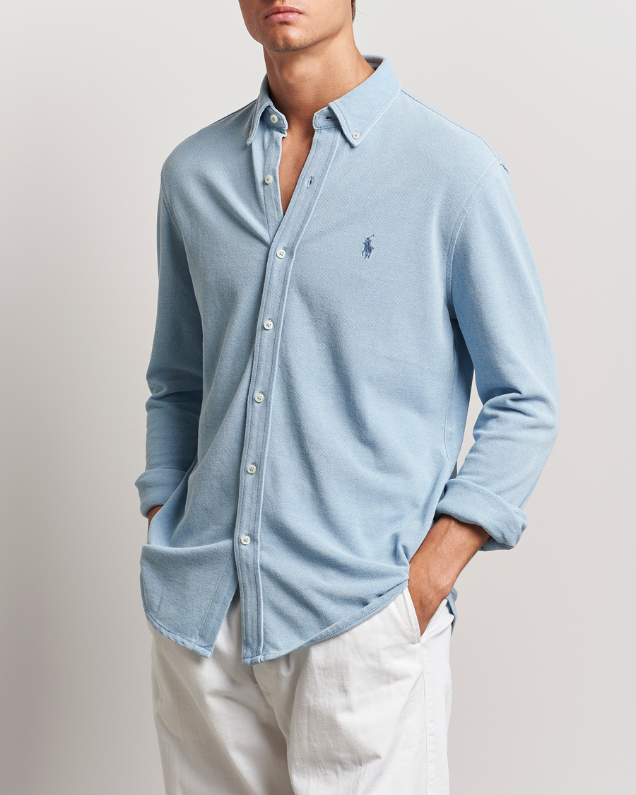 Homme | Chemises | Polo Ralph Lauren | Featherweight Mesh Shirt Light Indigo