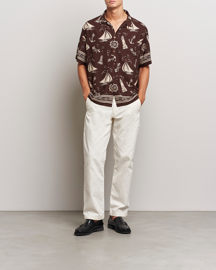 Homme | Chemises | Polo Ralph Lauren | Printed Rayon Short Sleeve Shirt Captins Convo