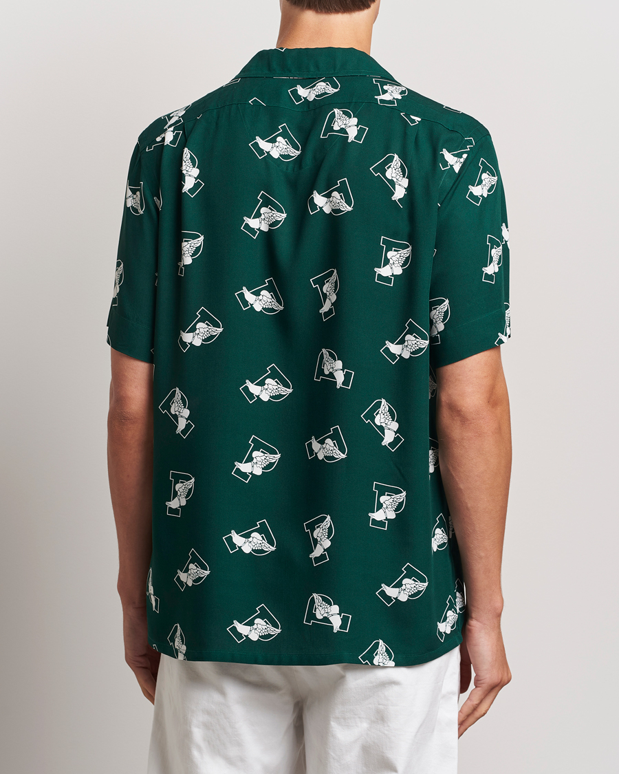 Homme | Chemises | Polo Ralph Lauren | Printed P Wing Short Sleeve Shirt Toss Green