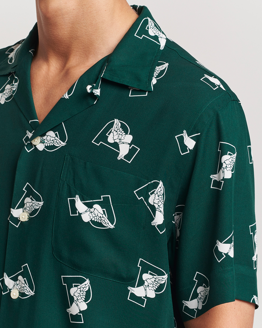Homme | Chemises | Polo Ralph Lauren | Printed P Wing Short Sleeve Shirt Toss Green