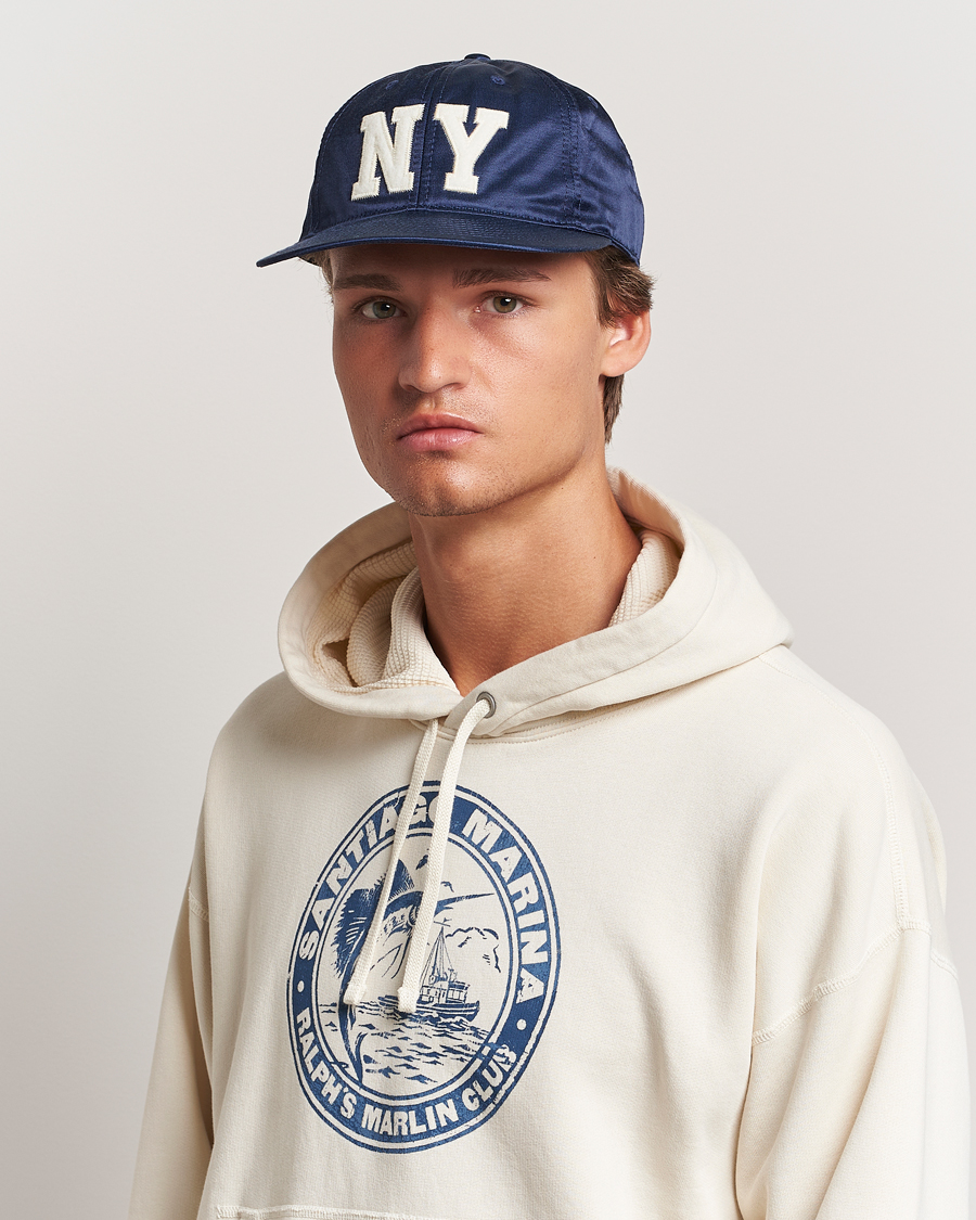 Homme | Polo Ralph Lauren NY Satin Baseball Cap Newport Navy | Polo Ralph Lauren | NY Satin Baseball Cap Newport Navy