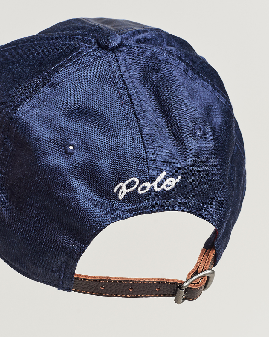Homme | Polo Ralph Lauren NY Satin Baseball Cap Newport Navy | Polo Ralph Lauren | NY Satin Baseball Cap Newport Navy