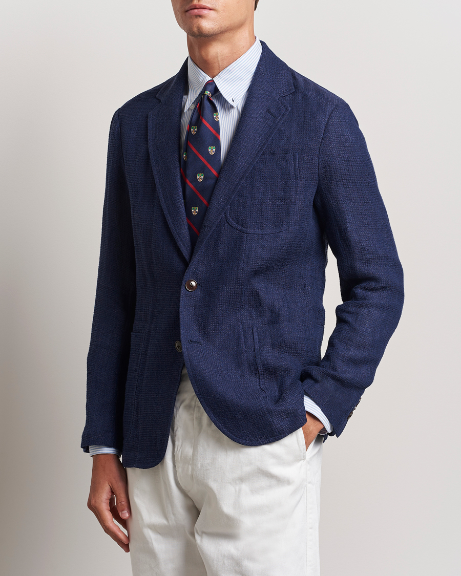 Heren | Blazers | Polo Ralph Lauren | Waffle Textured Sportcoat Navy