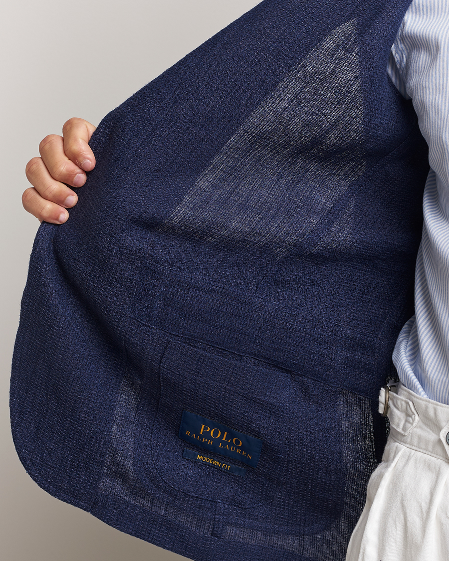 Heren | Blazers | Polo Ralph Lauren | Waffle Textured Sportcoat Navy