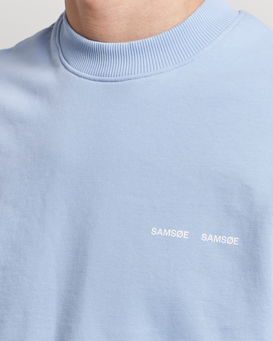 Heren | Truien | Samsøe Samsøe | Norsbro Crew Neck Sweatshirt Brunnera Blue
