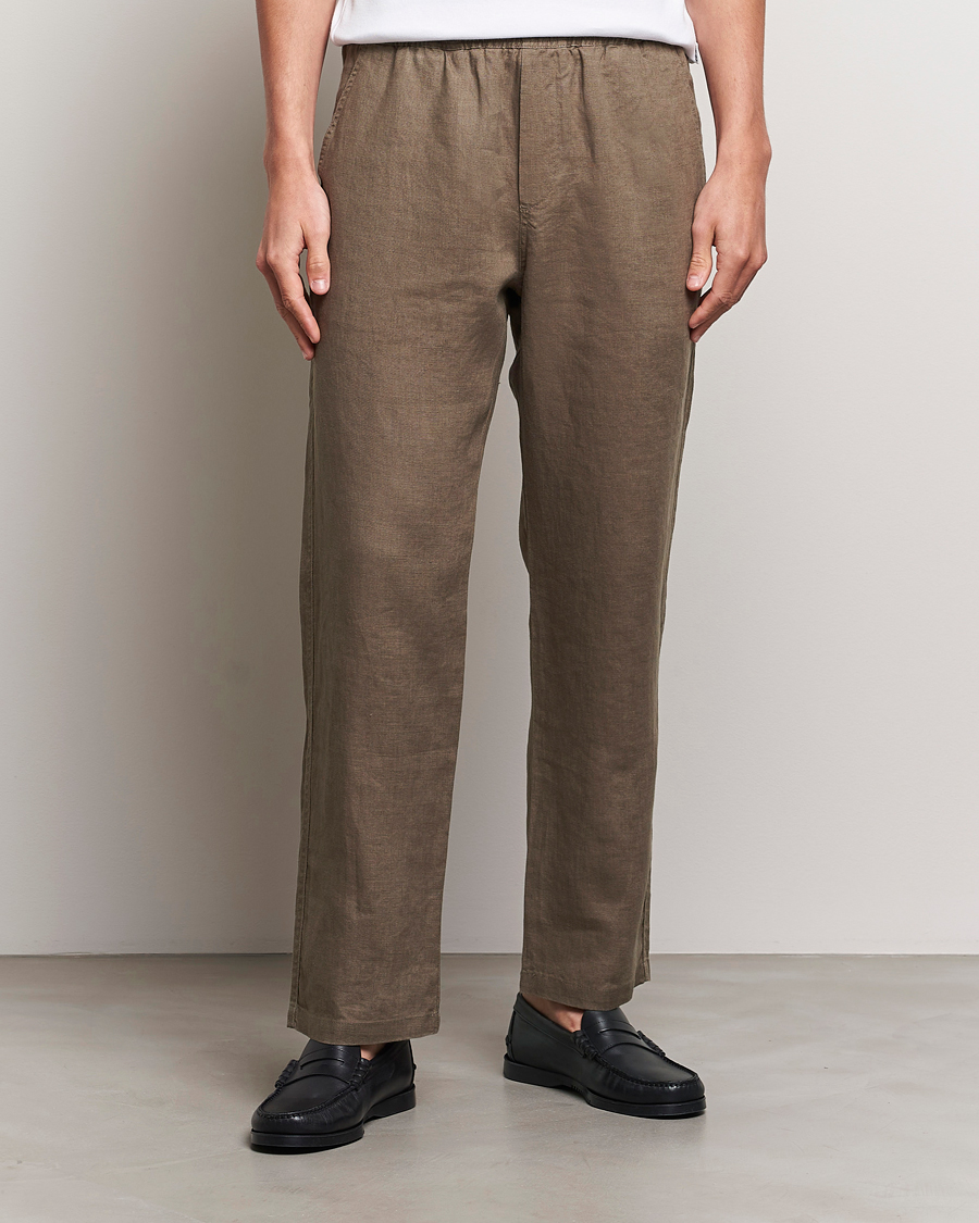 Heren | Broeken | Samsøe Samsøe | Sajabari Linen Drawstring Trousers Bungee Cord