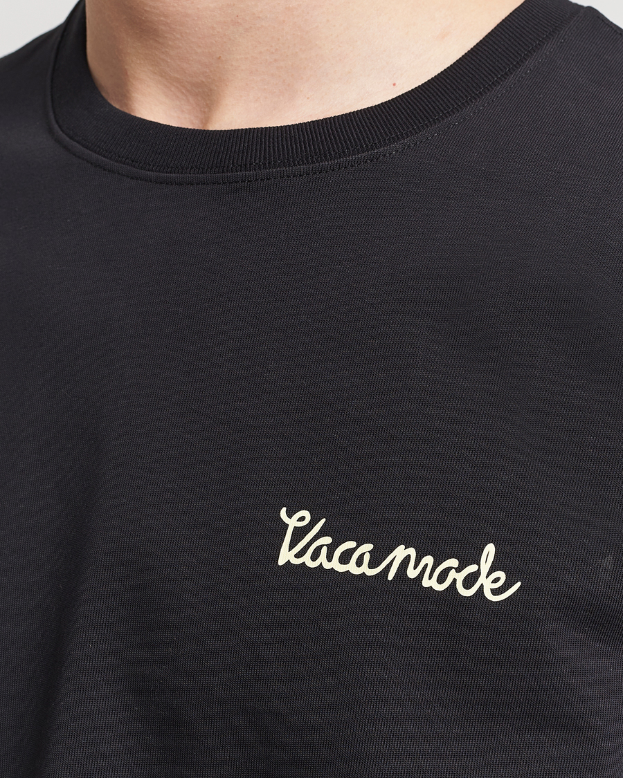 Heren | T-shirts | Samsøe Samsøe | Savaca Printed Crew Neck T-Shirt Black