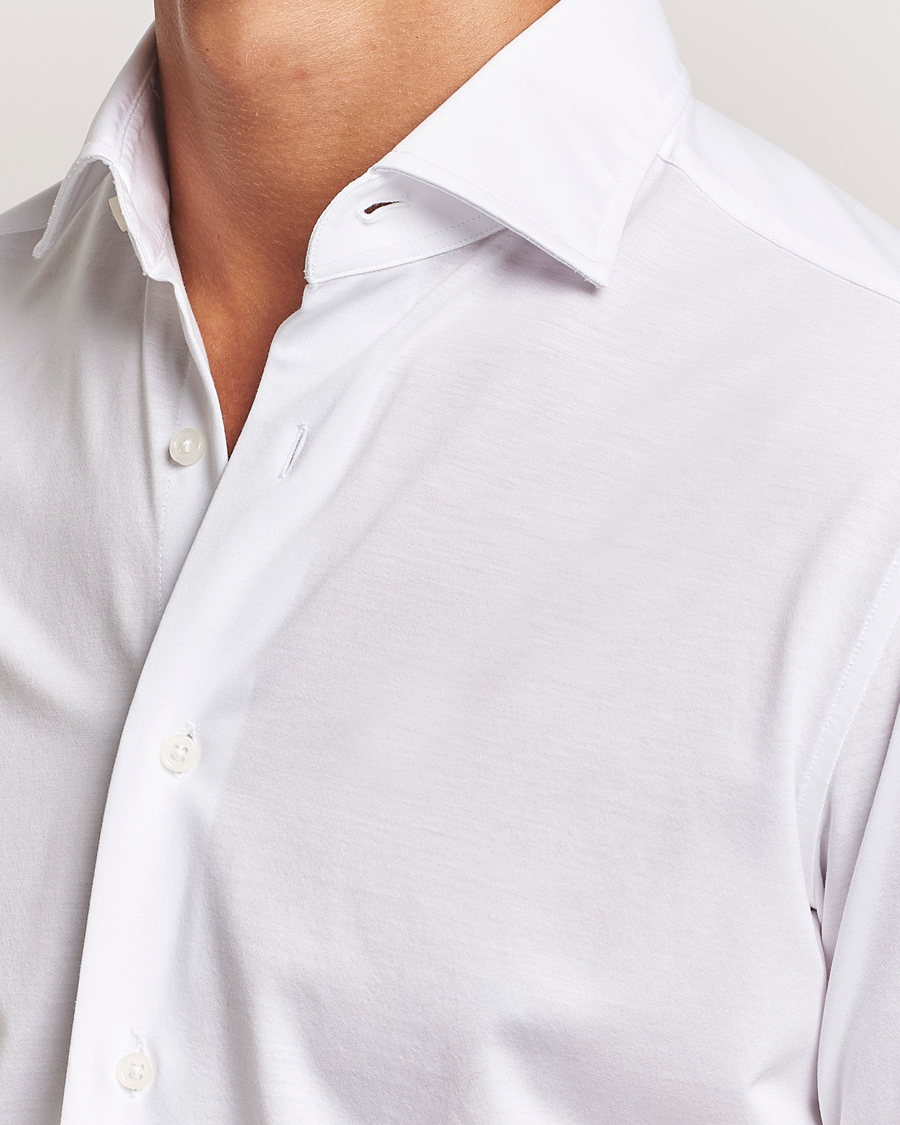 Heren | Overhemden | Grigio | Cotton Jersey Shirt White