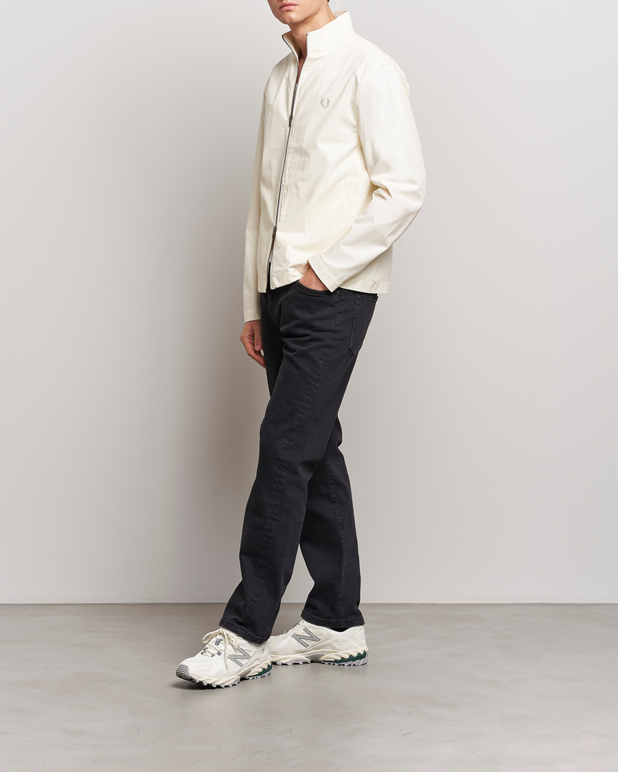 Homme | Manteaux Et Vestes | Fred Perry | Woven Ripstop Shirt Jacket Ecru