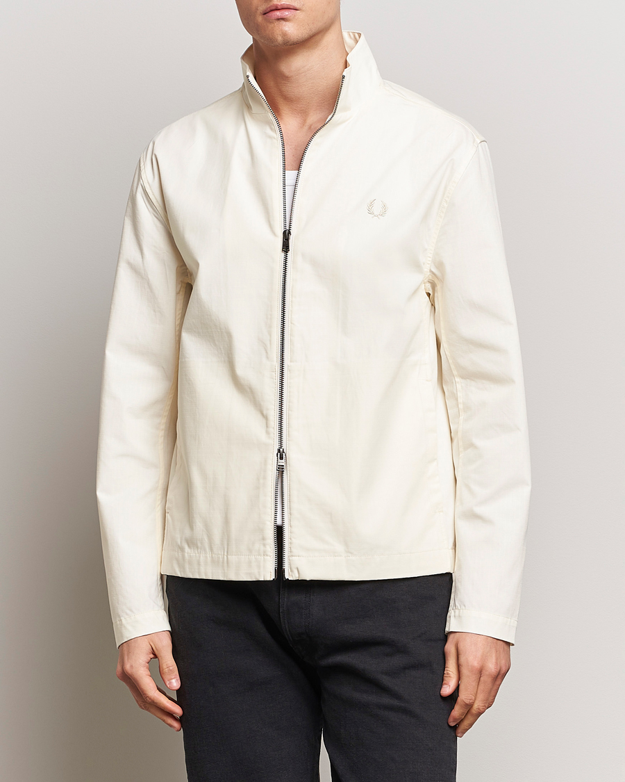 Homme | Manteaux Et Vestes | Fred Perry | Woven Ripstop Shirt Jacket Ecru