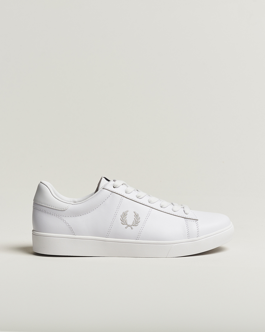 Homme | Fred Perry Spencer Tennis Leather Sneaker White | Fred Perry | Spencer Tennis Leather Sneaker White