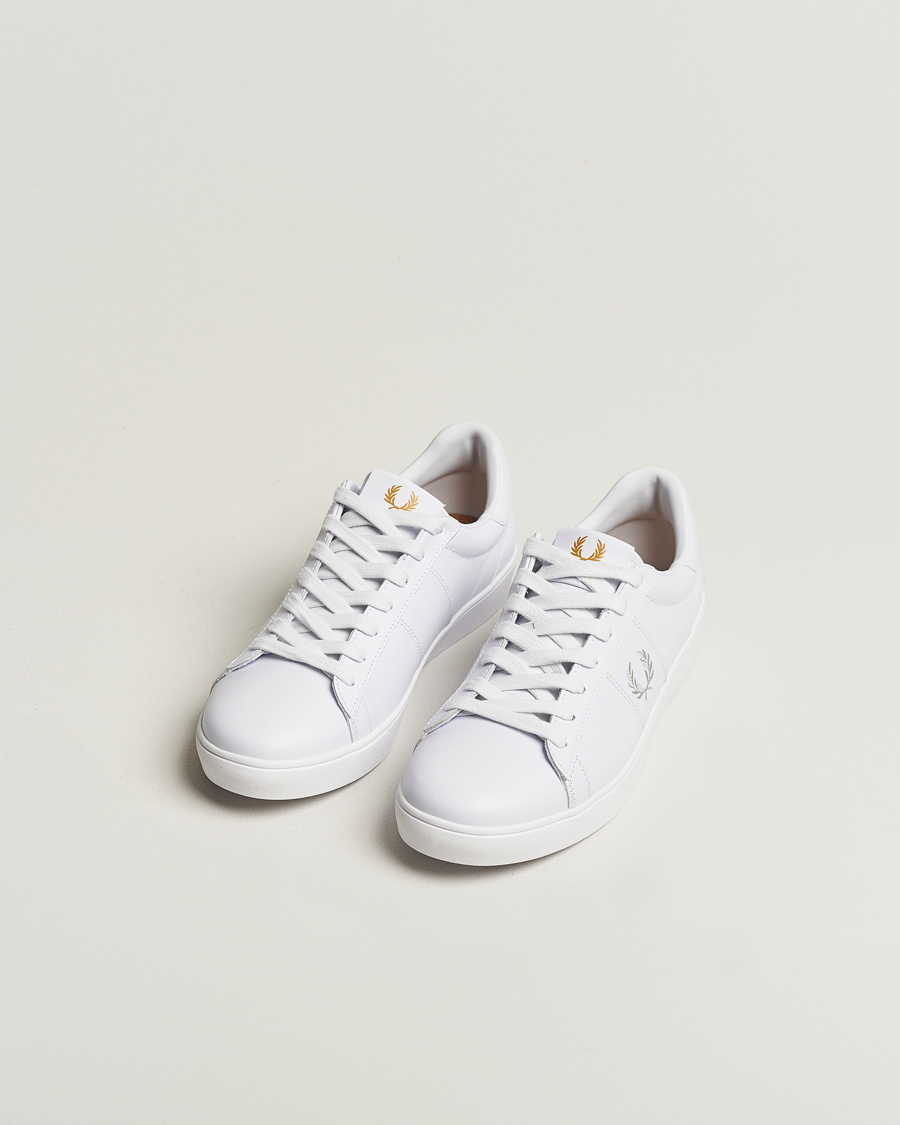 Homme | Fred Perry Spencer Tennis Leather Sneaker White | Fred Perry | Spencer Tennis Leather Sneaker White