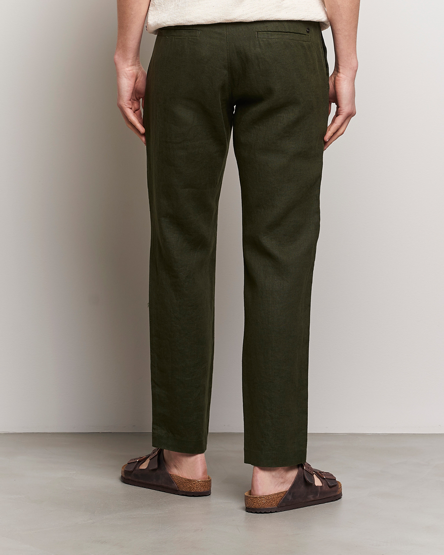 Heren | Broeken | NN07 | Theo Linen Trousers Rosin Green