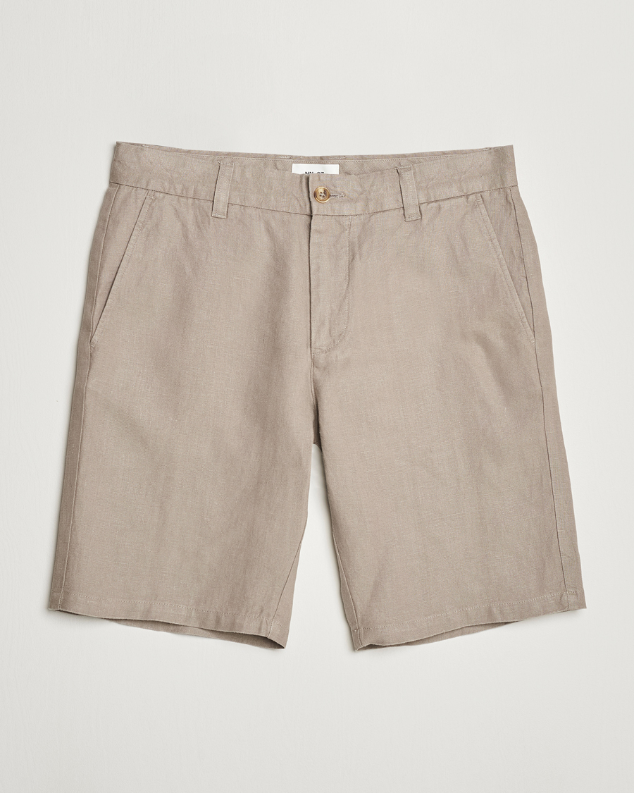 Heren | Korte broek | NN07 | Crown Linen Shorts Greige