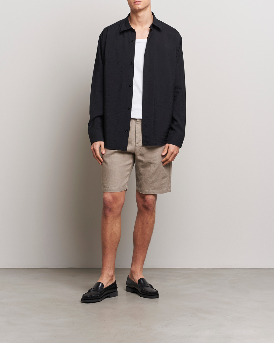 Heren | Korte broek | NN07 | Crown Linen Shorts Greige