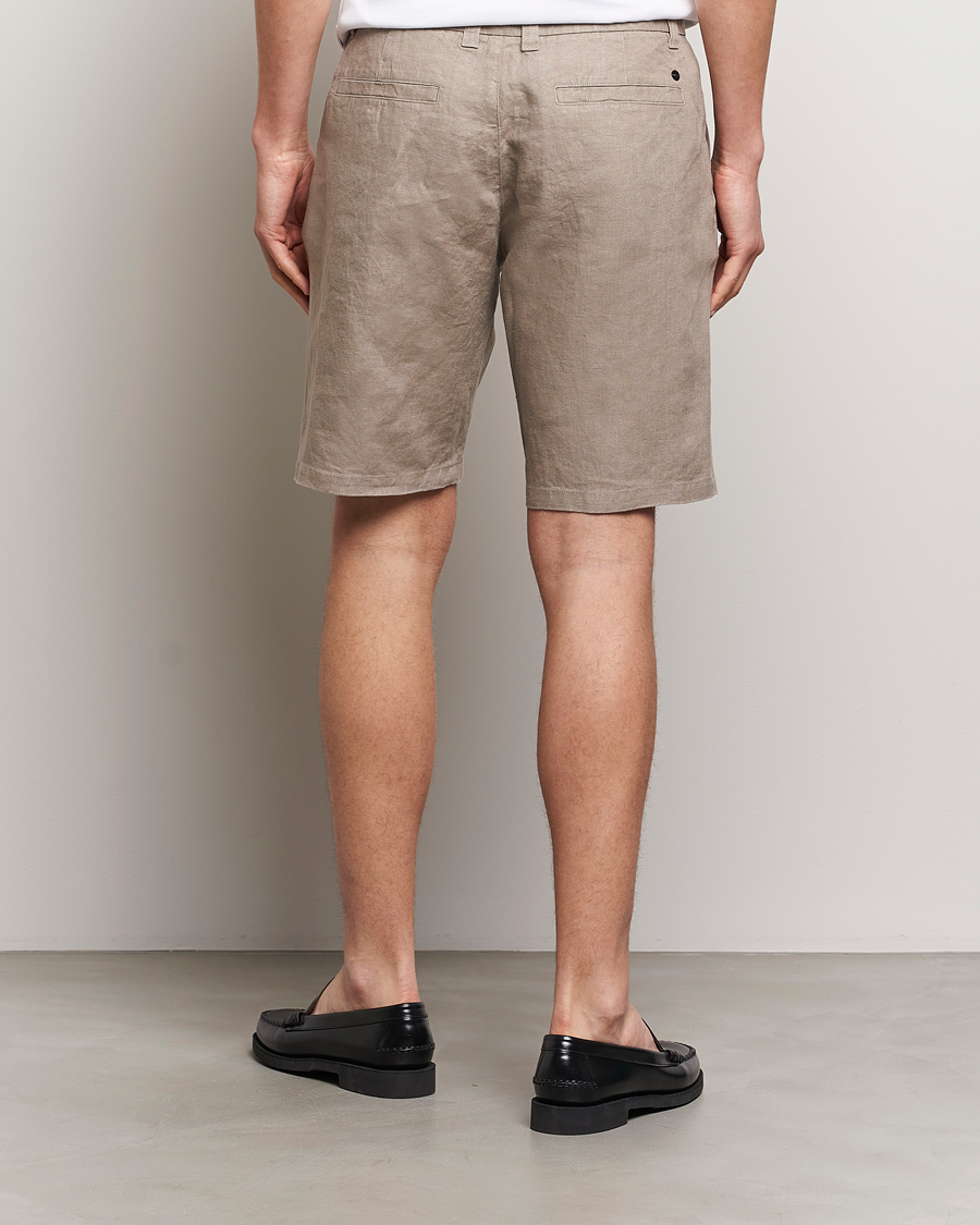 Heren | Korte broek | NN07 | Crown Linen Shorts Greige