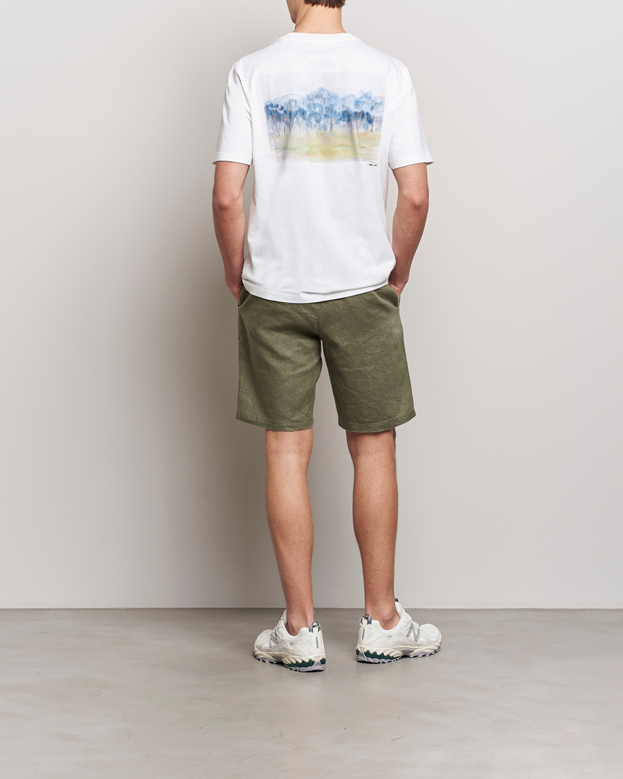 Homme | T-shirts | NN07 | Adam Printed Crew Neck T-Shirt White