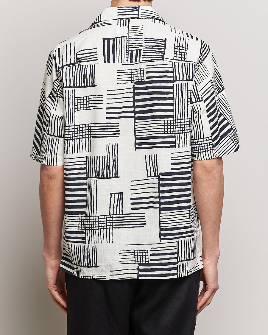 Homme | Chemises | NN07 | Ole Printed Short Sleeve Shirt Black Multi