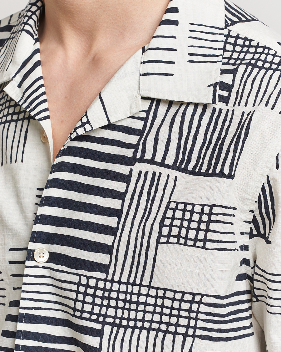 Homme | Chemises | NN07 | Ole Printed Short Sleeve Shirt Black Multi