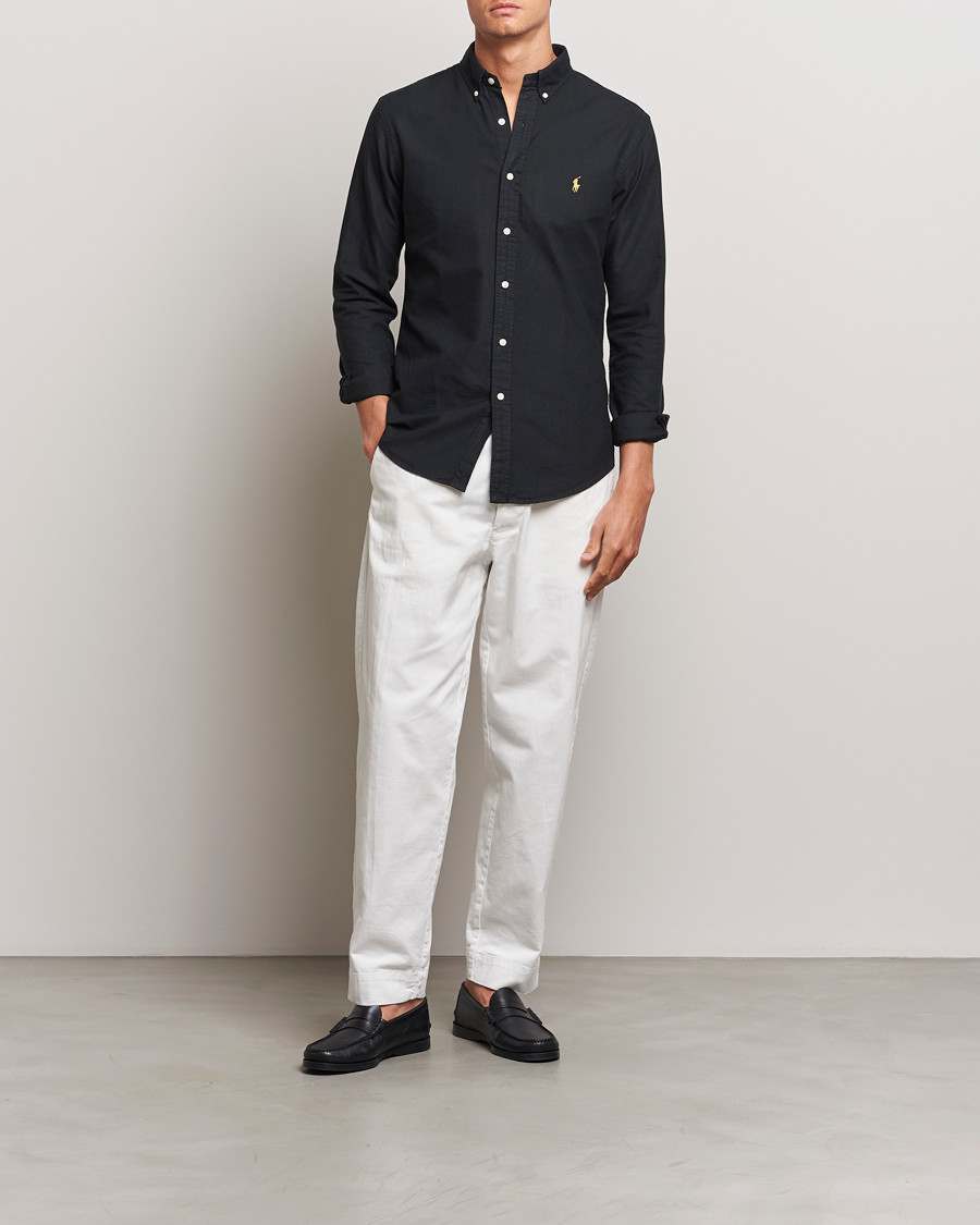 Heren | Overhemden | Polo Ralph Lauren | Slim Fit Oxford Shirt Polo Black