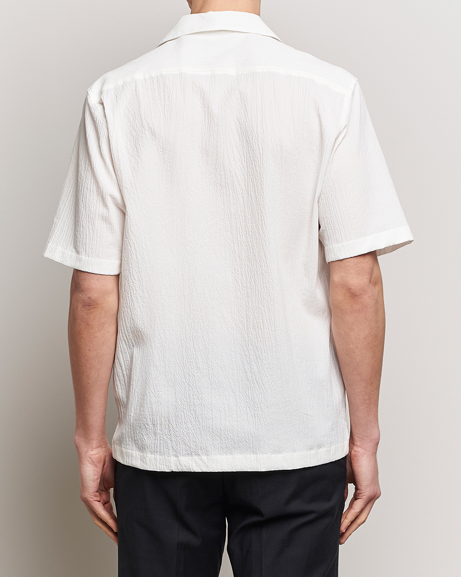 Homme | Chemises | Oscar Jacobson | Hanks Reg Seersucker Shirt White