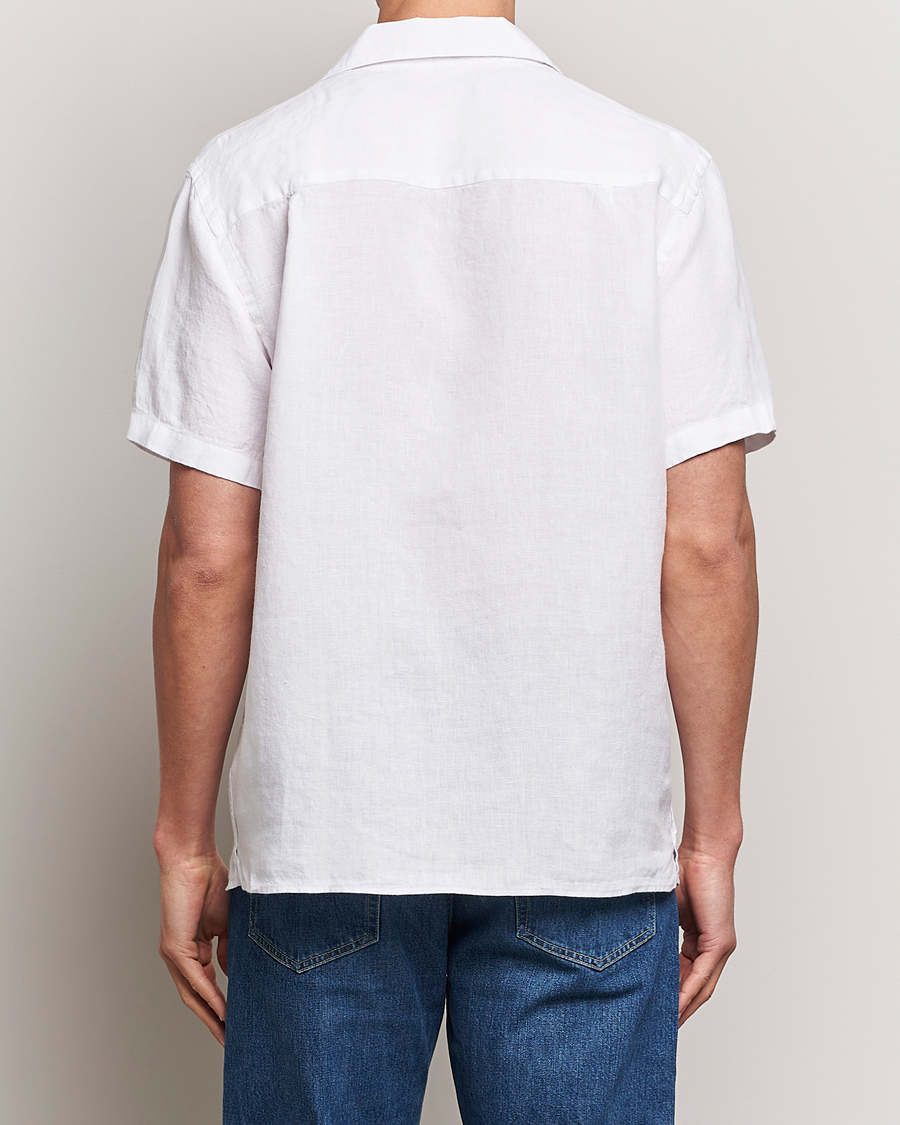 Homme | Chemises | J.Lindeberg | Elio Linen Melange Shirt White