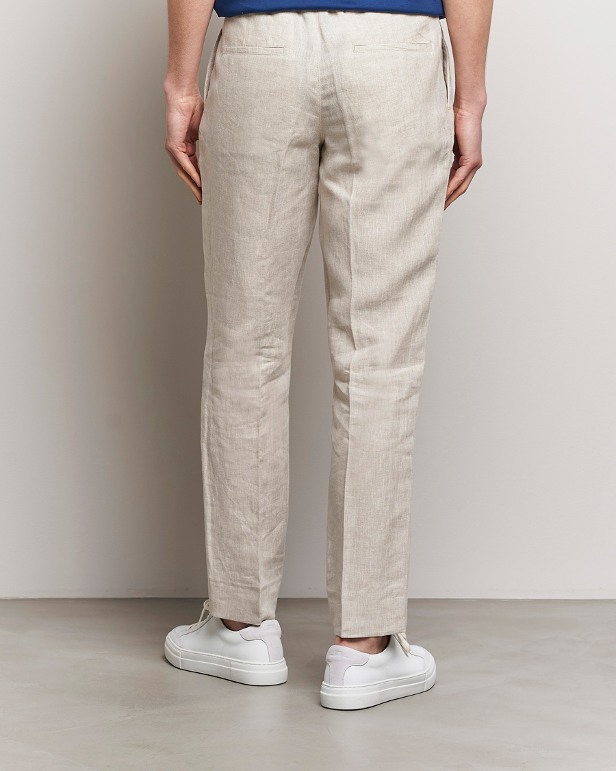 Homme | Pantalons | J.Lindeberg | Soren Linen Pants Safari Beige