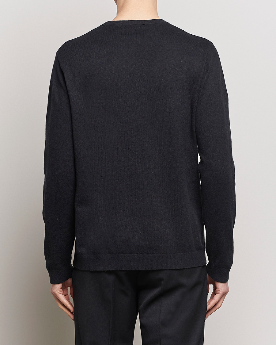 Homme | Pulls Et Tricots | A Day's March | Alagon Cotton/Linen Crew Black