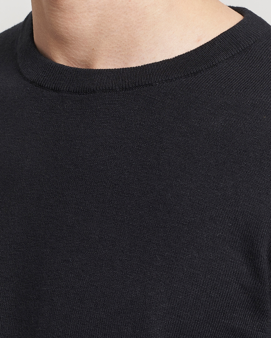 Homme | Pulls Et Tricots | A Day's March | Alagon Cotton/Linen Crew Black
