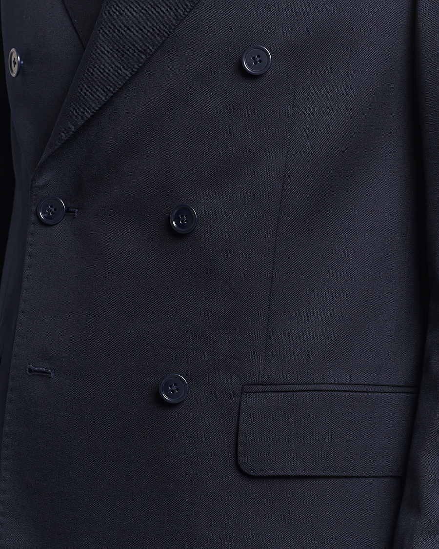 Homme | Blazers | A Day's March | Welland Double Breasted Blazer Navy