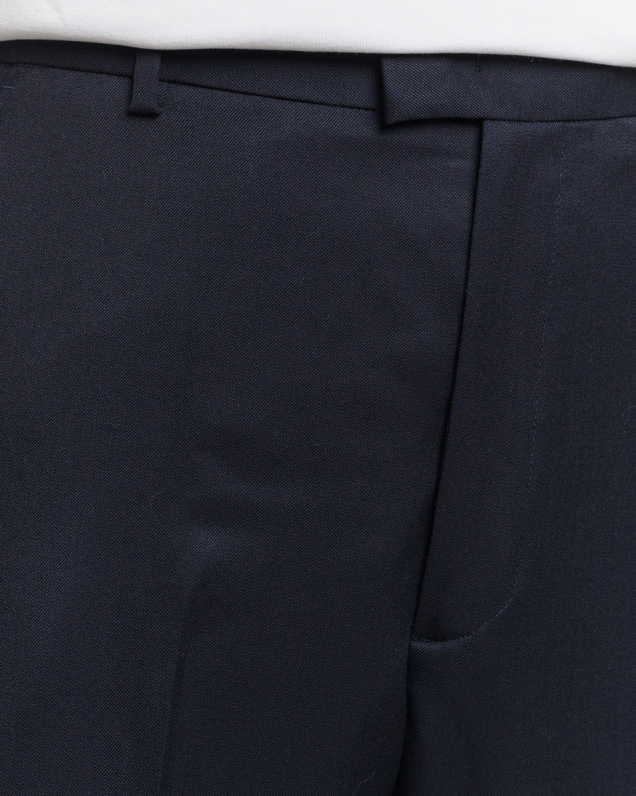 Heren | Broeken | A Day's March | Edward Relaxed Wool Trousers Navy