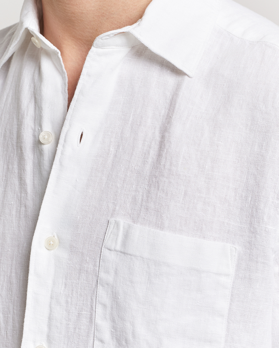 Homme | Chemises | A Day's March | Abu Linen Shirt White
