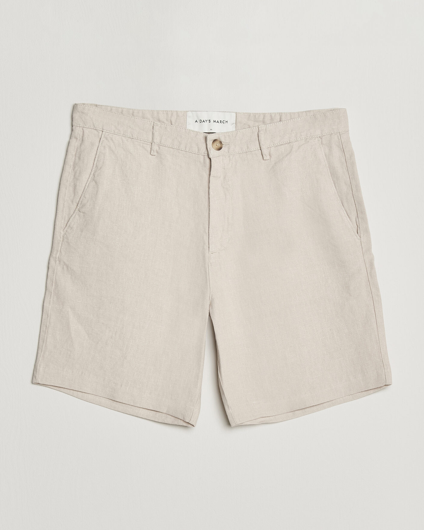 Homme | Shorts | A Day's March | Luny Linen Shorts Oyster
