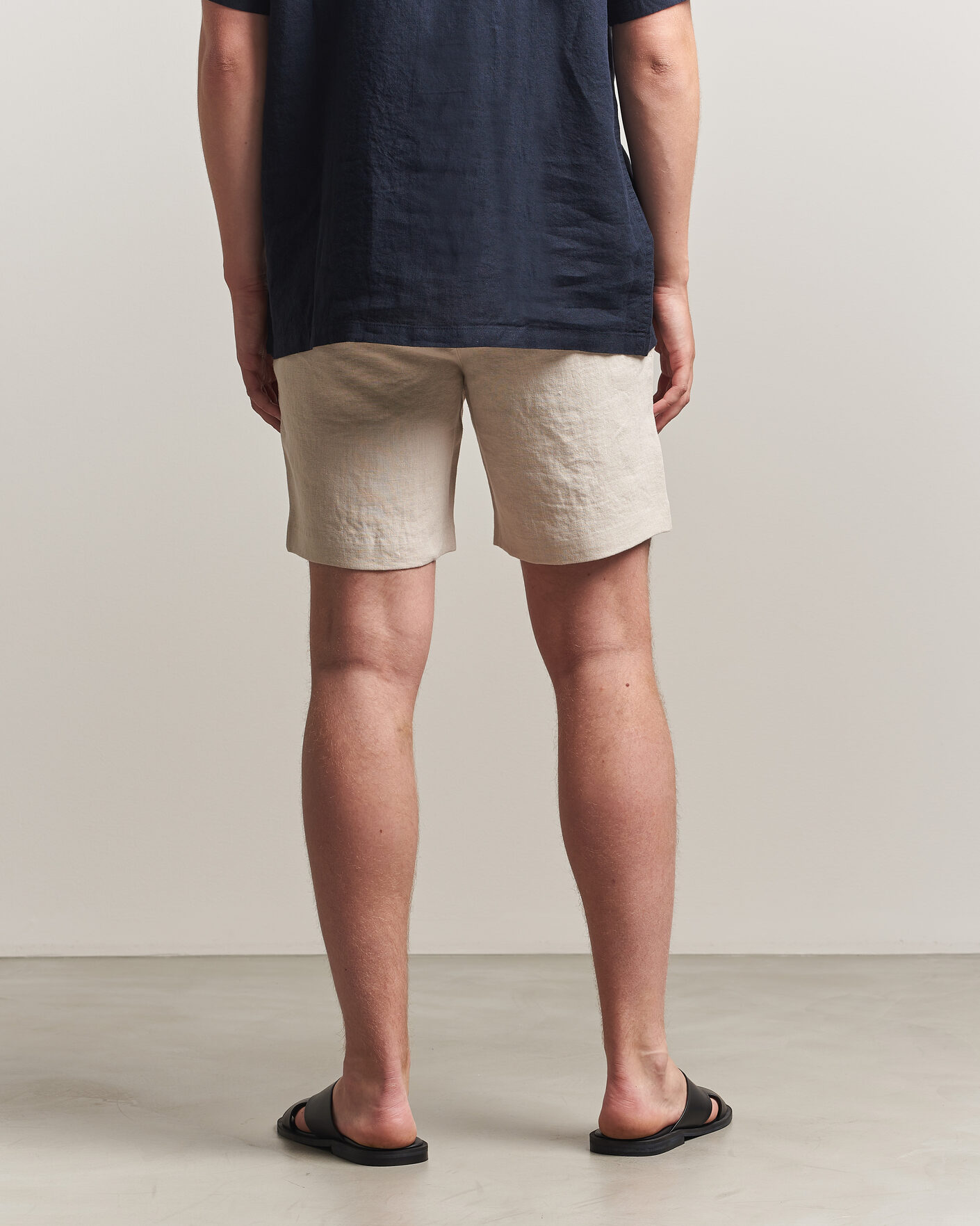 Homme | Shorts | A Day's March | Luny Linen Shorts Oyster