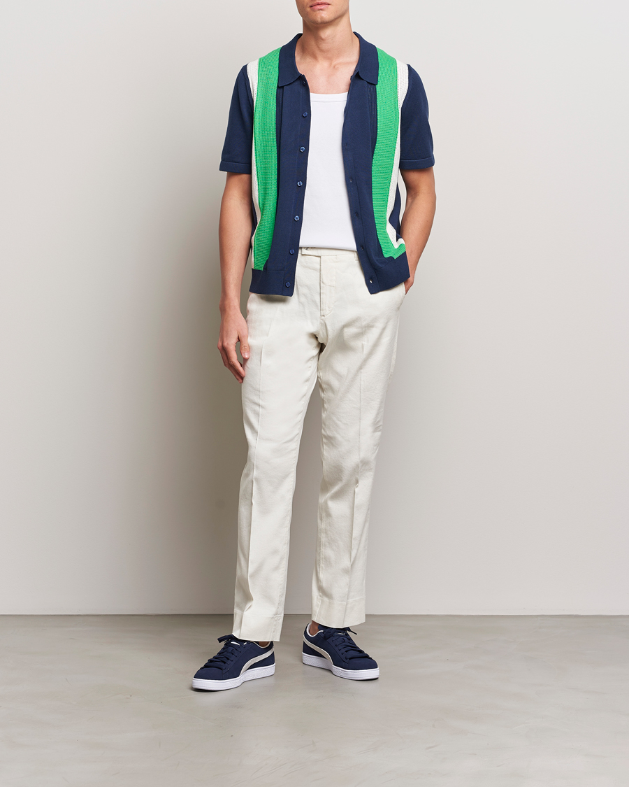 Homme | Chemises | J.Lindeberg | Reymond Structure Knit Estate Blue