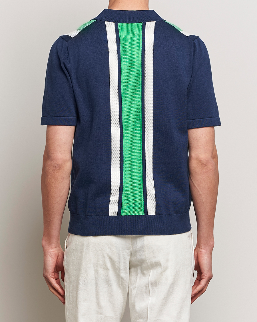 Homme | Chemises | J.Lindeberg | Reymond Structure Knit Estate Blue