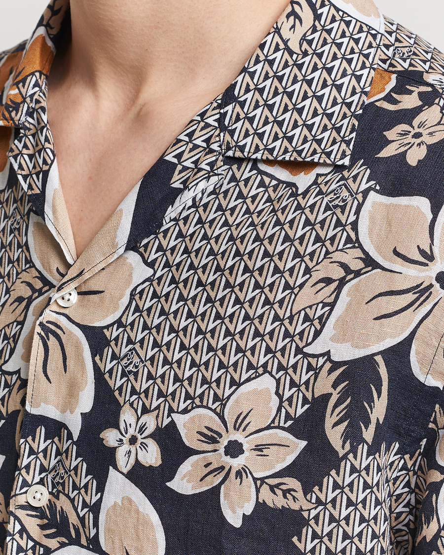 Homme | Chemises | J.Lindeberg | Elio Linen Island Floral Shirt Island Floral Mix