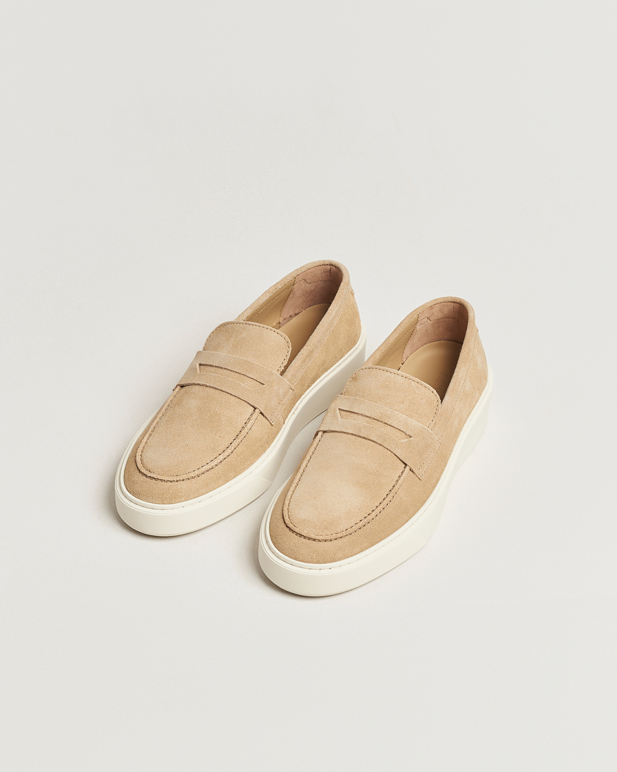 Heren | J.Lindeberg Mauri Suede Loafer Safari Beige | J.Lindeberg | Mauri Suede Loafer Safari Beige