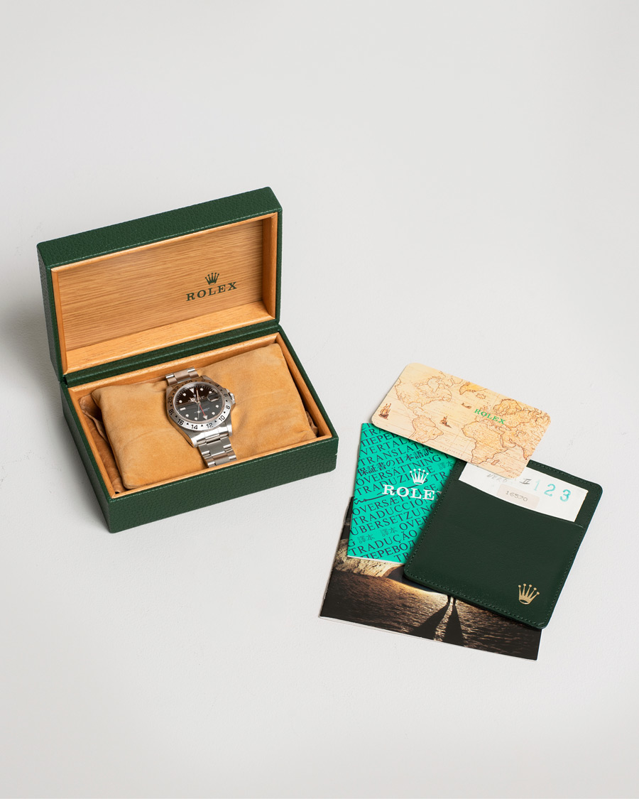 Heren | Rolex Pre-Owned Explorer II 16570 Silver | Rolex Pre-Owned | Explorer II 16570 Silver