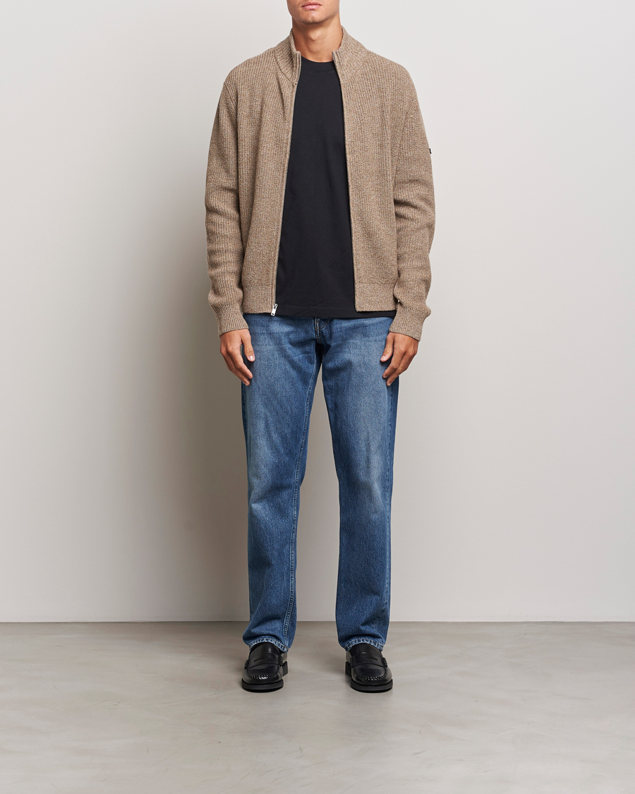 Heren | Truien | A.P.C. | Heath Merino Wool Cardigan Marron Chine