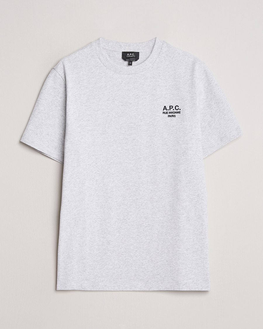 Heren | T-shirts | A.P.C. | Rue Madame T-Shirt Heather Grey