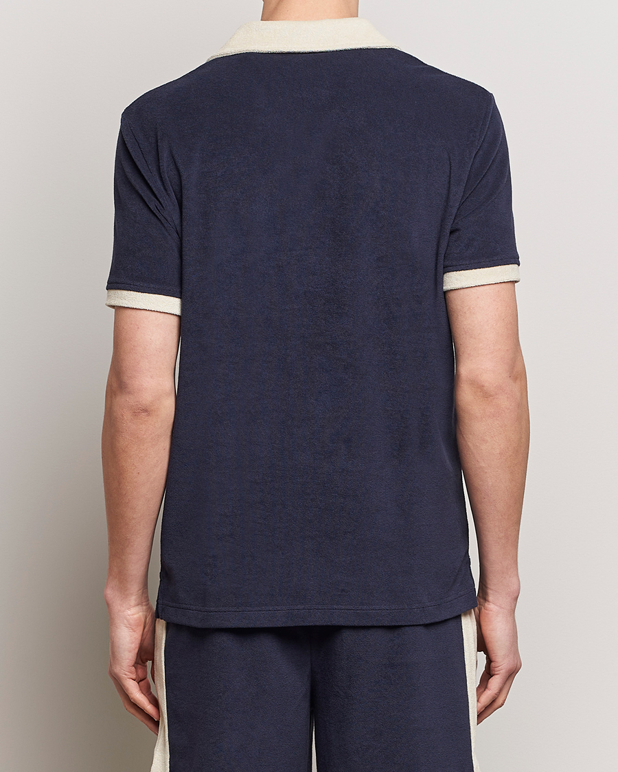 Homme | Polos | GANT | Towelling Resort Collar Polo Evening Blue
