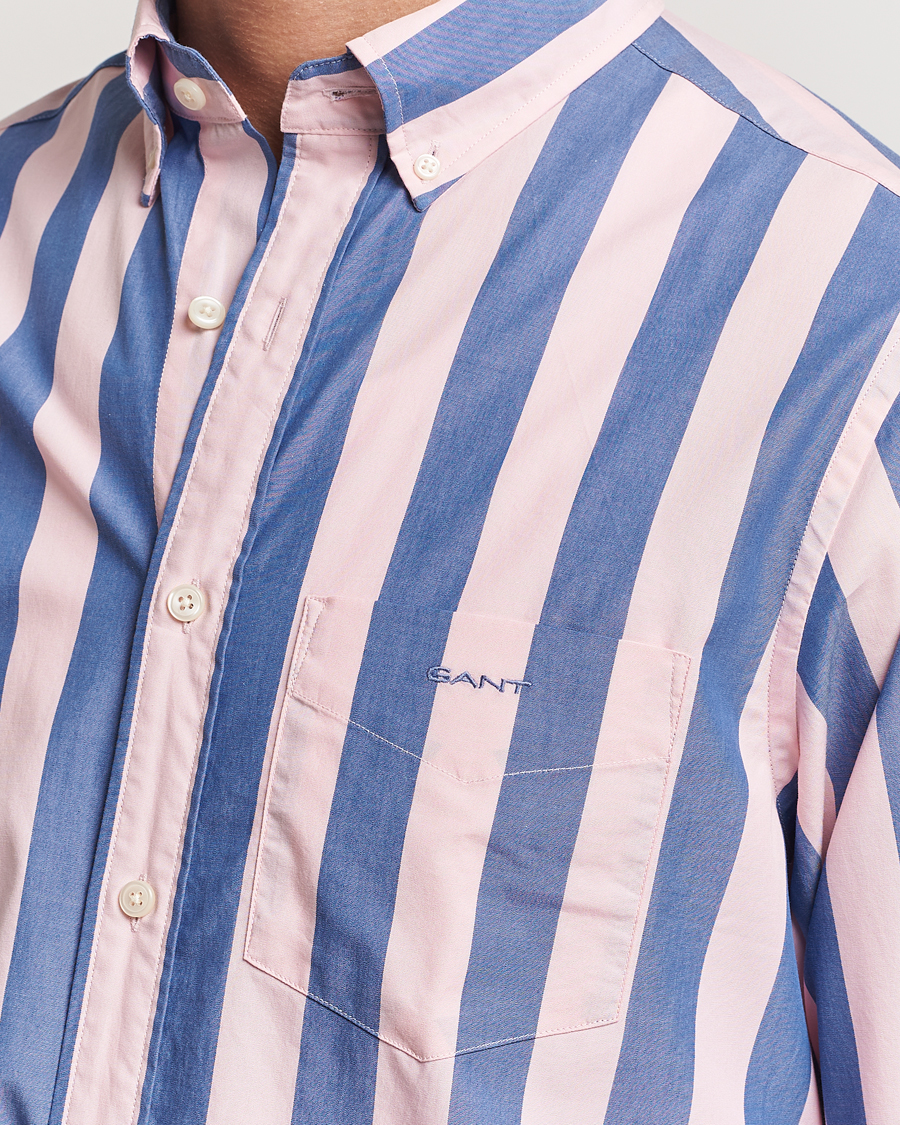 Heren | Overhemden | GANT | Reg Poplin Parasol Stripe Shirt Blushing Pink