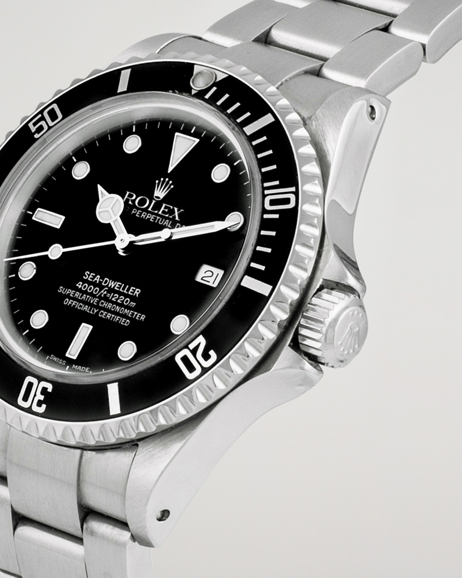 Homme | Rolex Pre-Owned Sea Dweller 16600 Oyster Perpetual Steel Black | Rolex Pre-Owned | Sea Dweller 16600 Oyster Perpetual Steel Black