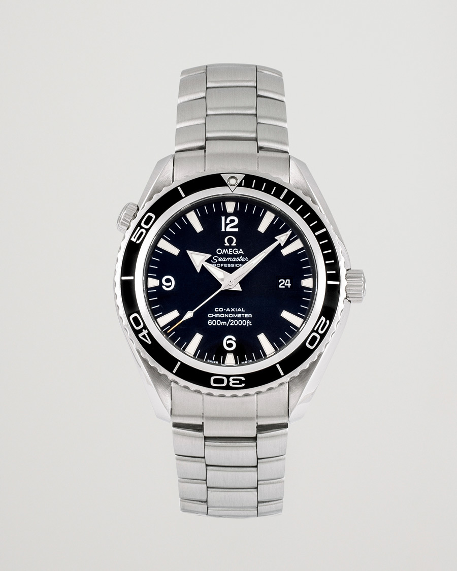 Homme | Omega Pre-Owned Seamaster Planet Ocean 2200.50.00 Steel Black Silver | Omega Pre-Owned | Seamaster Planet Ocean 2200.50.00 Steel Black Silver