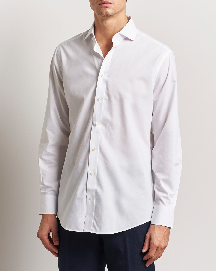 Heren | Overhemden | Charles Tyrwhitt | Slim Fit Non Iron Poplin Cut Away Shirt White