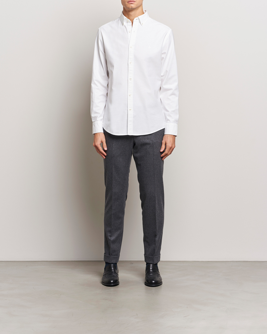 Heren | Overhemden | Charles Tyrwhitt | Button Down Stretch Oxford Shirt White