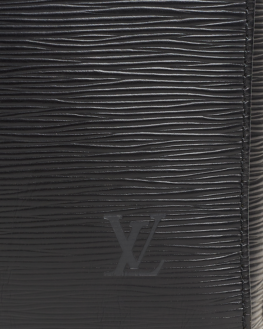 Homme | Louis Vuitton Pre-Owned Keepall 50 Epi Leather Travel Bag Black | Louis Vuitton Pre-Owned | Keepall 50 Epi Leather Travel Bag Black