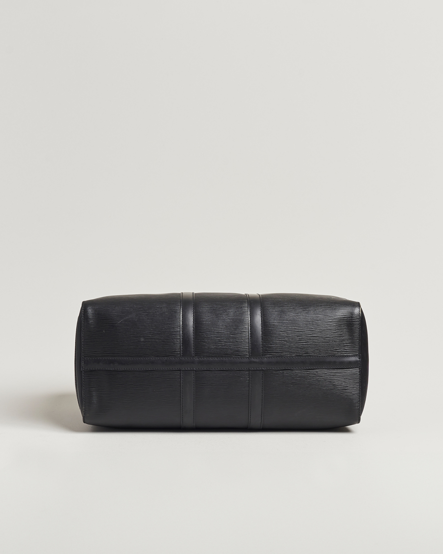 Homme | Louis Vuitton Pre-Owned Keepall 50 Epi Leather Travel Bag Black | Louis Vuitton Pre-Owned | Keepall 50 Epi Leather Travel Bag Black