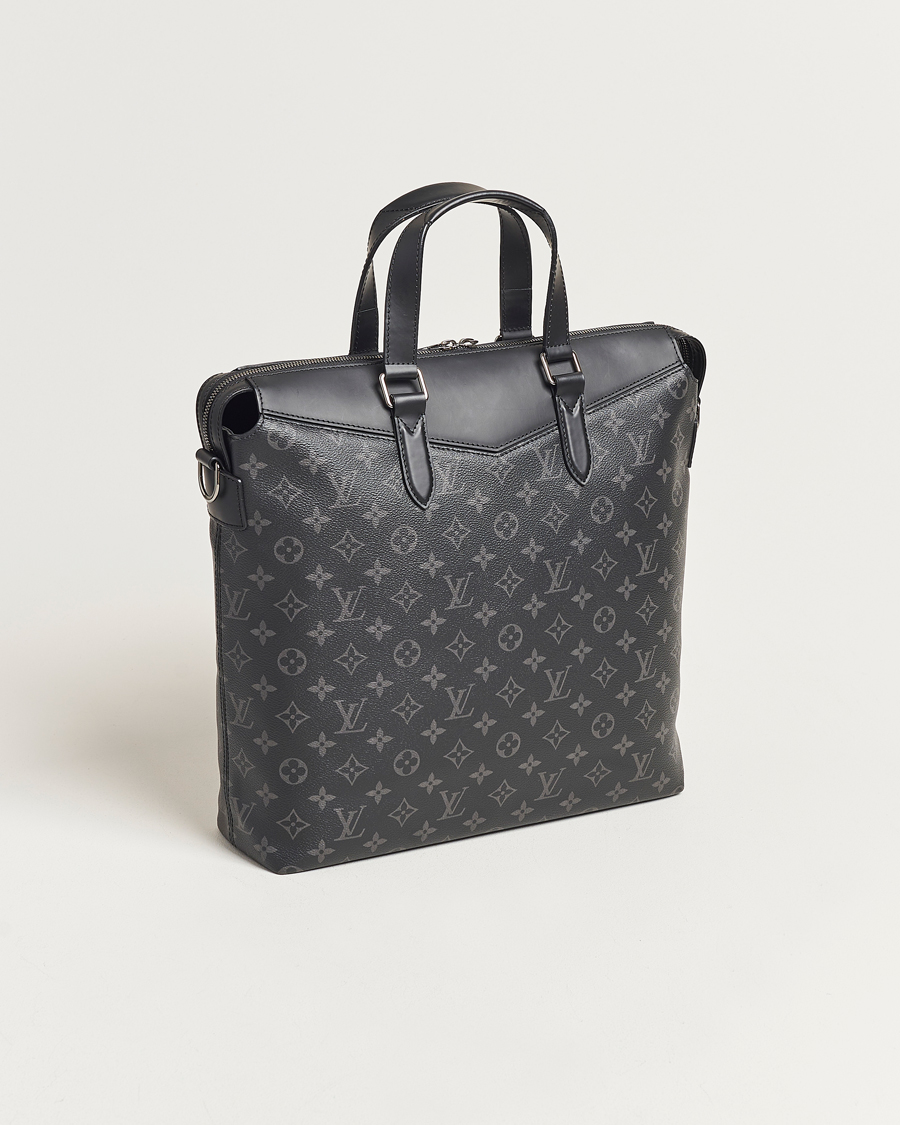 Homme | Louis Vuitton Pre-Owned Explorer Tote Bag Monogram Eclipse | Louis Vuitton Pre-Owned | Explorer Tote Bag Monogram Eclipse